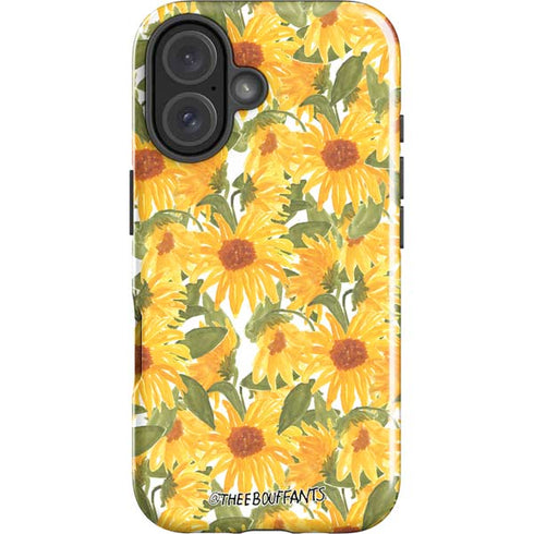 Bouffants and Broken Hearts Sunflowers iPhone 16 Plus Impact Case